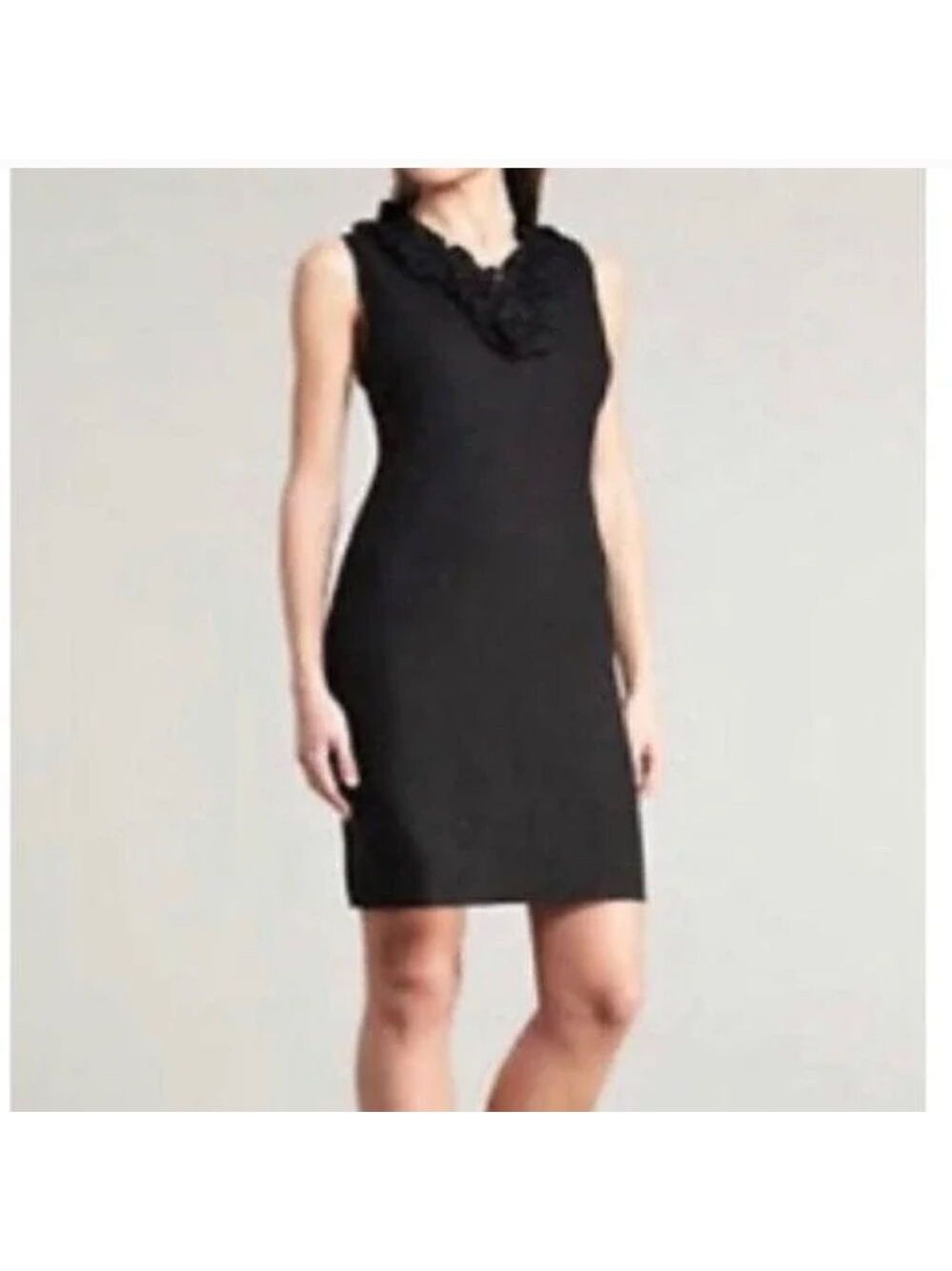 Kate Spade New York Bonnie Ruffle Sleeveless Linen Dress